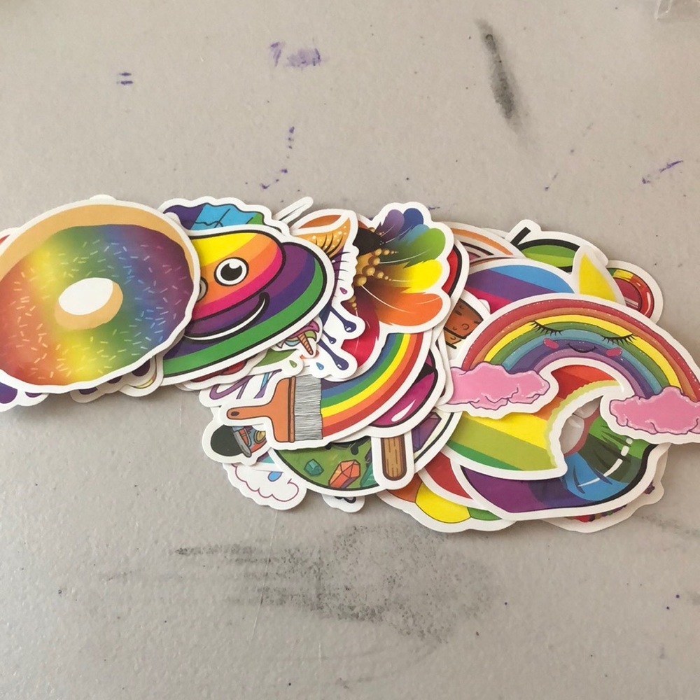 Rainbow stickers